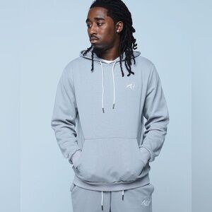 Gray Hoodie by sniper gang sz various embroidered